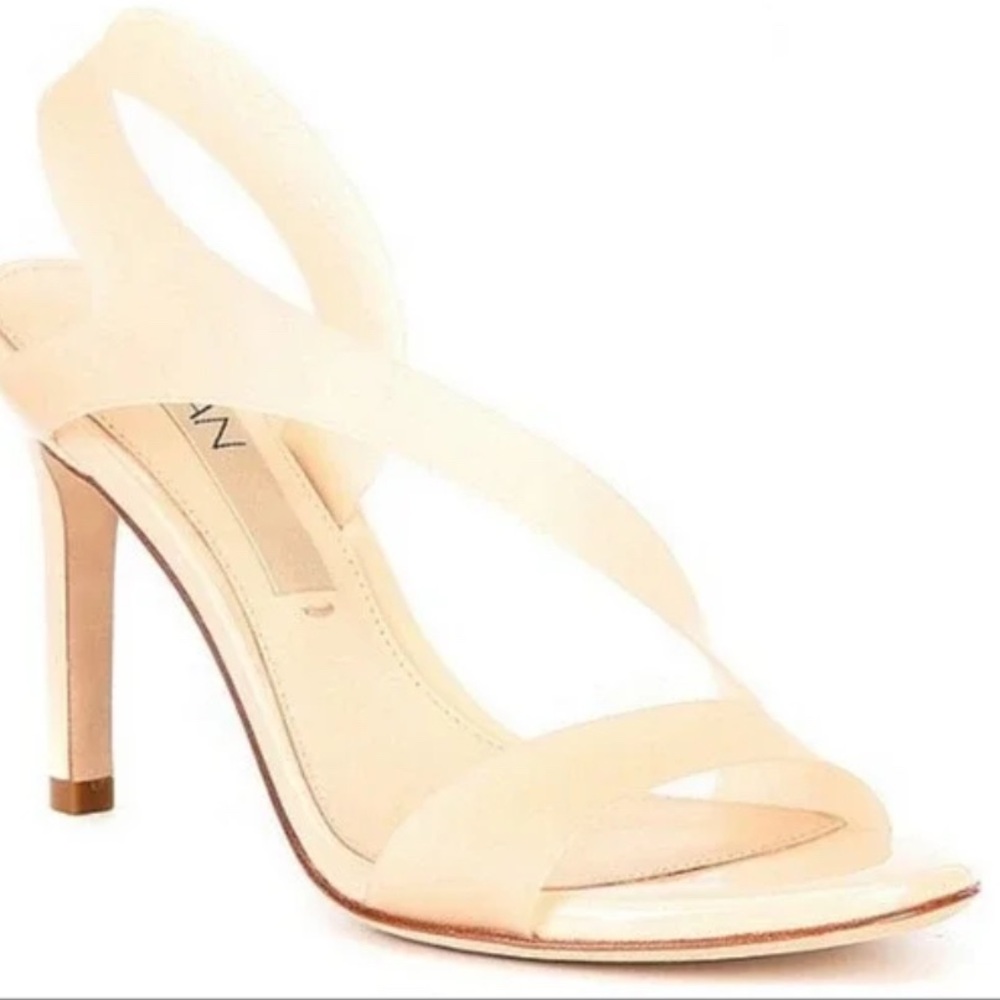 Deltan Tinsley Nude Jelly Heels 8.5